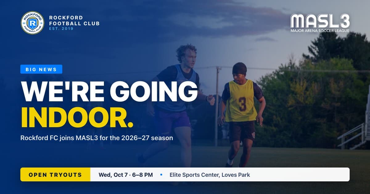 We're Going Indoor: Rockford FC Joins MASL3